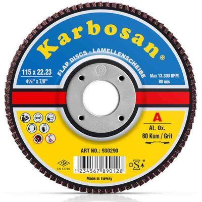Dairesel Zımpara - Flap Disk- 115 x 22.23 cm 80 Kum (Grit) - 1