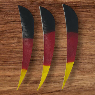 Gateway 4 inch Parabolik 3 Renkli Doğal Tüy - Adet - 3